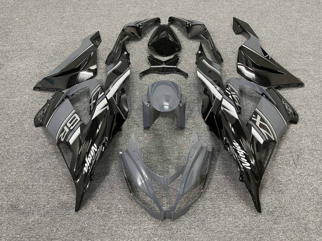Gris Brillante & Negro 13-18 ZX6R Carenado Gris Brillante & Negro 13-18 ZX6R Carenado