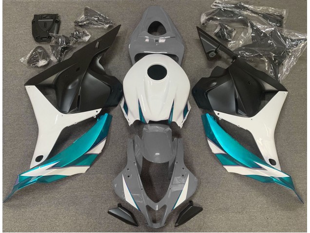 Gris Brillo Blanco & Azul Claro 09-12 CBR600RR Carenado Gris Brillo Blanco & Azul Claro 09-12 CBR600RR Carenado