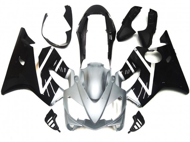 Gris Plateado & Negro Brillante 04-07 CBR600 F4i Carenado Gris Plateado & Negro Brillante 04-07 CBR600 F4i Carenado