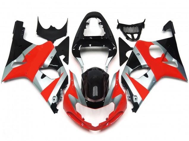 Kit Estilo Rojo Brillante OEM 00-02 GSXR 1000 Carenado