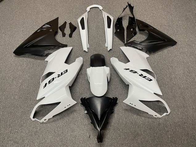 Logotipo Blanco Negro 09-11 Ninja 650R Carenado Logotipo Blanco Negro 09-11 Ninja 650R Carenado