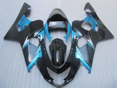Descuento Carenados Moto Suzuki GSXR 600/750 2004-2005 - Azul Blanco Negro