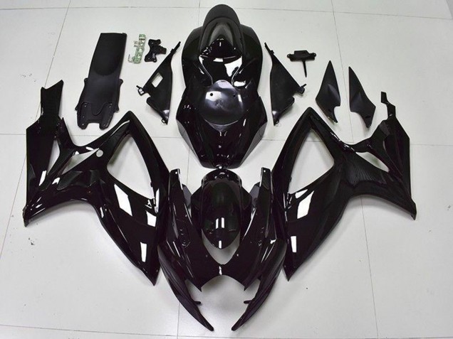 Descuento Carenado Moto Suzuki GSXR 600/750 2006-2007 - Negro Brillante