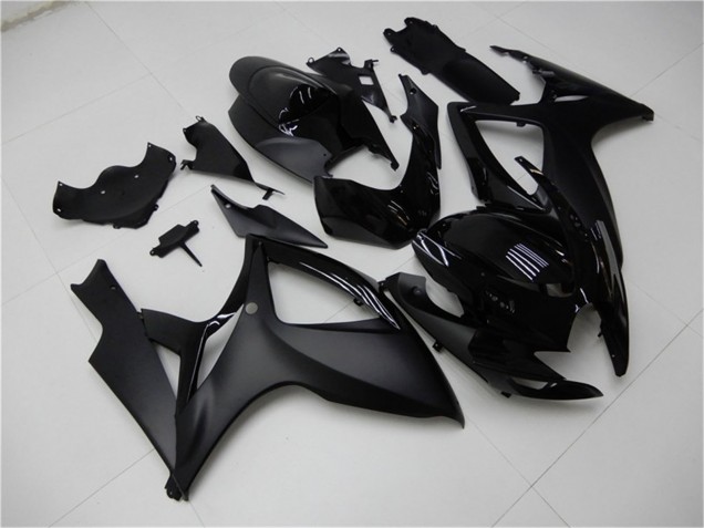 Descuento Carenados Moto Suzuki GSXR 600/750 2006-2007 - Negro Mate Negro Brillante