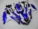 Descuento Carenados Moto Suzuki GSXR 600/750 2008-2010 - Blanco Azul Negro Rojo Línea