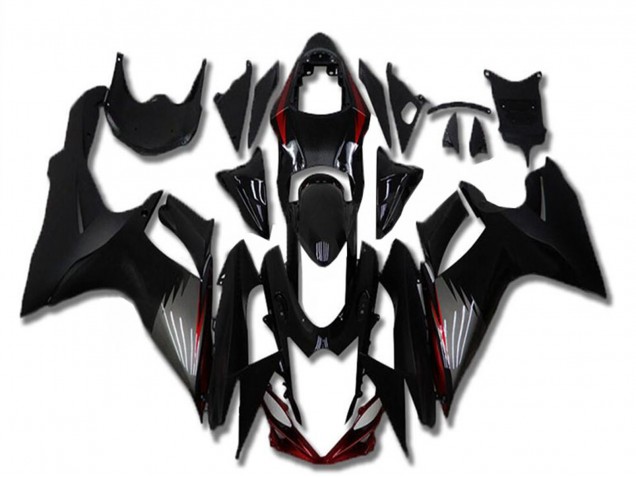 Descuento Carenados Moto Suzuki GSXR 600/750 2011-2024 - Negro Brillante Negro Mate Gris Rojo