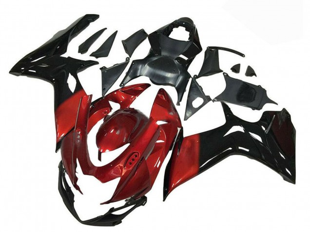 Descuento Carenado Moto Suzuki GSXR 600/750 2011-2024 - Rojo Negro Brillante