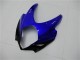 Descuento Carenados Moto Suzuki GSXR 1000 2007-2008 - Blanco Azul Negro No Calcomanía