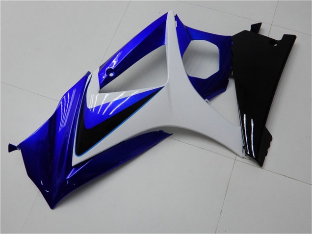 Descuento Carenados Moto Suzuki GSXR 1000 2007-2008 - Blanco Azul Negro No Calcomanía
