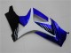 Descuento Carenados Moto Suzuki GSXR 1000 2007-2008 - Blanco Azul Negro No Calcomanía