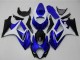 Descuento Carenados Moto Suzuki GSXR 1000 2007-2008 - Blanco Azul Negro No Calcomanía