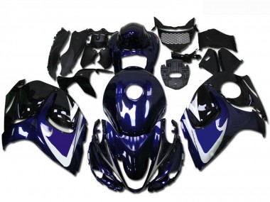 Descuento Carenados Moto Suzuki GSXR 1300 Hayabusa 2008-2020 - Negro Brillante Azul Blanco