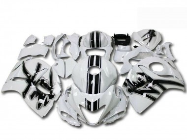 Descuento Carenados Moto Suzuki GSXR 1300 Hayabusa 2008-2020 - Blanco Perla Negro