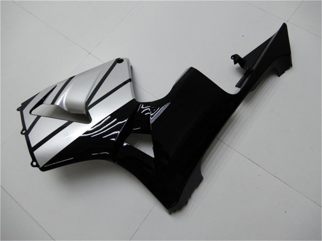 Descuento Carenados Moto Honda CBR600RR 2003-2004 - Plata Negro Brillante Raya