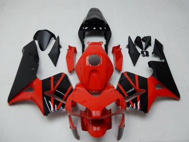 Descuento Carenados Moto Honda CBR600RR 2003-2004 - Rojo Negro Brillante OEM Estilo