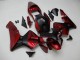 Descuento Carenados Moto Honda CBR600RR 2003-2004 - Rojo Negro Mate Raya