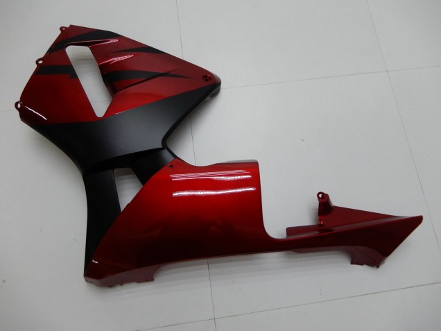 Descuento Carenados Moto Honda CBR600RR 2003-2004 - Rojo Negro Mate Raya