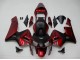 Descuento Carenados Moto Honda CBR600RR 2003-2004 - Rojo Negro Mate Raya