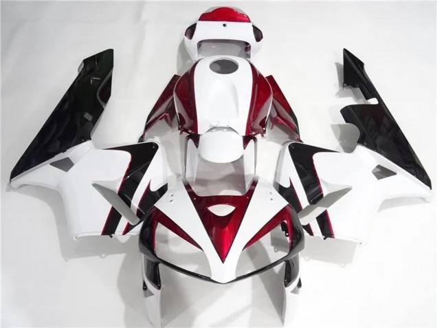 Descuento Kits Carenados Moto Honda CBR600RR 2005-2006 - Blanco Rojo Negro