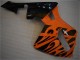 Descuento Carenado Moto Honda CBR600RR 2005-2006 - Naranja Negro Llama