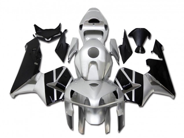 Descuento Carenado Moto Honda CBR600RR 2005-2006 - Plata Negro