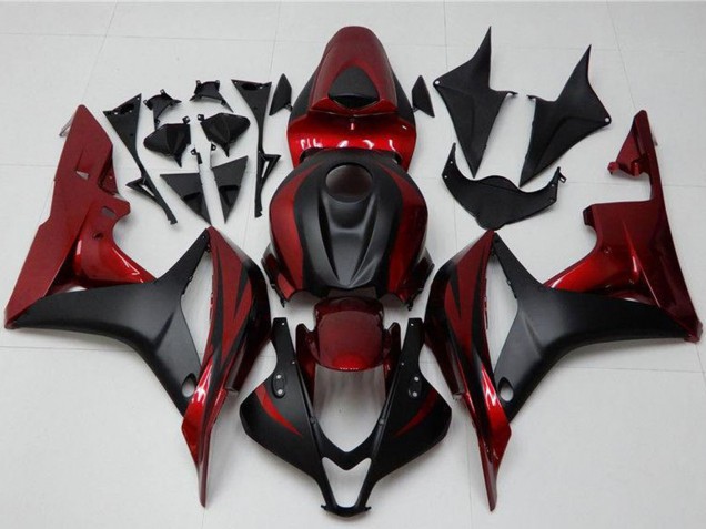 Descuento Kits Carenado Moto Honda CBR600RR 2007-2008 - Rojo Negro Mate