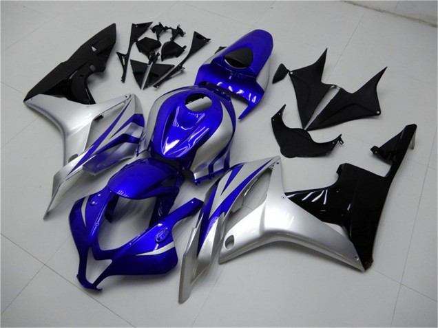 Descuento Carenados Moto Honda CBR600RR 2007-2008 - Plata Azul Negro Brillante OEM Estilo