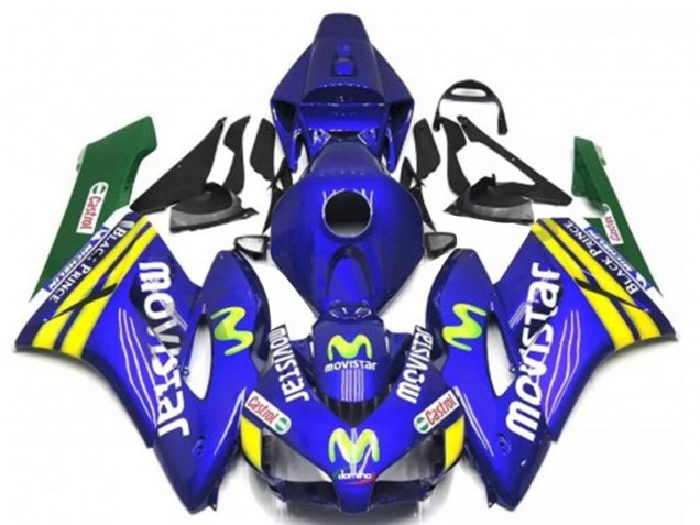 Descuento Carenados Moto Honda CBR1000RR 2004-2005 - Azul Amarillo Verde MoviStar Rojo Castrol