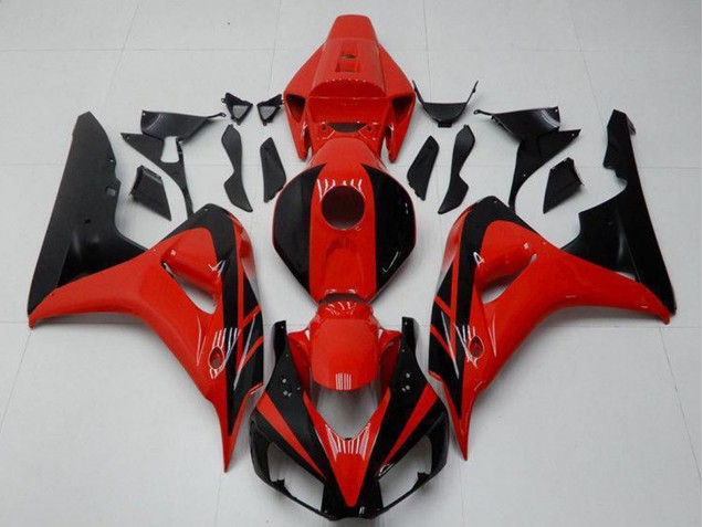 Descuento Kits Carenados Moto Honda CBR1000RR 2006-2007 - Rojo Negro Brillante