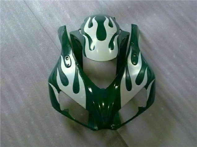 Descuento Carenados Moto Honda CBR1000RR 2006-2007 - Blanco Verde Llama