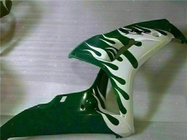 Descuento Carenados Moto Honda CBR1000RR 2006-2007 - Blanco Verde Llama