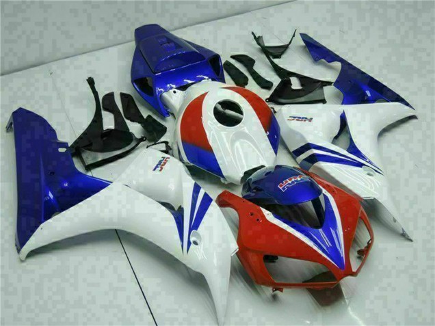 Descuento Kits Carenado Moto Honda CBR1000RR 2006-2007 - Blanco Rojo Azul HRC