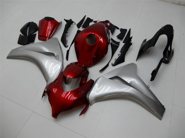 Descuento Carenados Moto Honda CBR1000RR 2008-2011 - Plata Rojo Granate