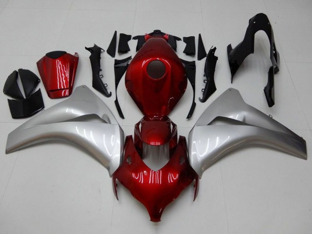 Descuento Carenados Moto Honda CBR1000RR 2008-2011 - Plata Rojo Granate