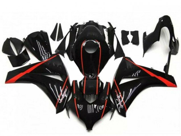 Descuento Carenados Moto Honda CBR1000RR 2008-2011 - Negro Brillante Rojo