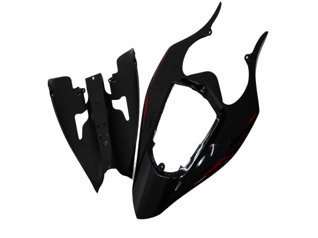 Descuento Carenados Moto Yamaha YZF R1 2004-2006 - Negro Brillante Rojo Llama