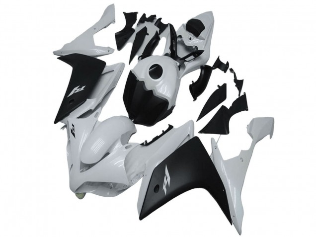 Descuento Carenado Moto Yamaha YZF R1 2007-2008 - Blanco Negro Mate