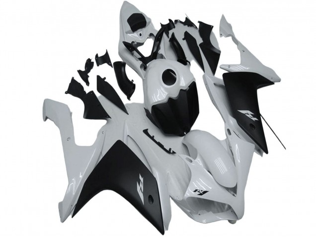 Descuento Carenado Moto Yamaha YZF R1 2007-2008 - Blanco Negro Mate