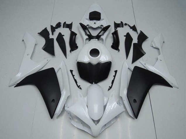 Descuento Carenado Moto Yamaha YZF R1 2007-2008 - Blanco Negro Mate