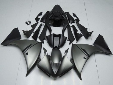 Descuento Carenados Moto Yamaha YZF R1 2012-2014 - Gris Mate Negro Mate