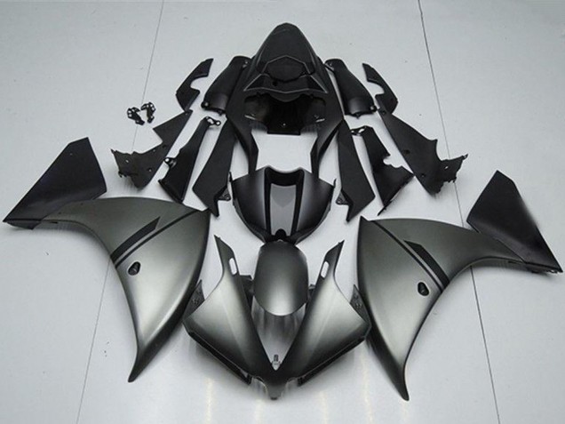 Descuento Carenados Moto Yamaha YZF R1 2012-2014 - Gris Mate Negro Mate