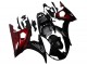 Descuento Kits Carenado Moto Yamaha YZF R6 2003-2004 - Negro Brillante Rojo