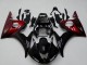 Descuento Kits Carenado Moto Yamaha YZF R6 2003-2004 - Negro Brillante Rojo