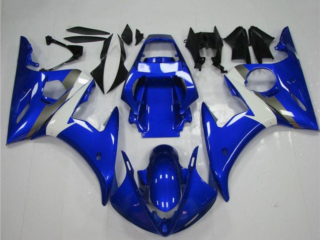Descuento Carenado Moto Yamaha YZF R6 2003-2004 - Azul Blanco