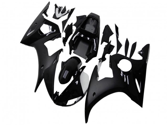 Descuento Carenados Moto Yamaha YZF R6 2003-2004 - Negro Brillante Negro Mate