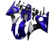 Descuento Carenados Moto Yamaha YZF R6 2003-2004 - Azul Blanco Negro Brillante