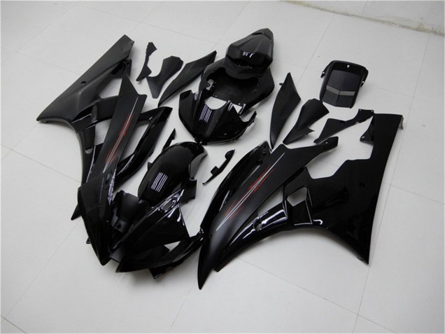 Descuento Kits Carenado Moto Yamaha YZF R6 2006-2007 - Negro Brillante Negro Mate