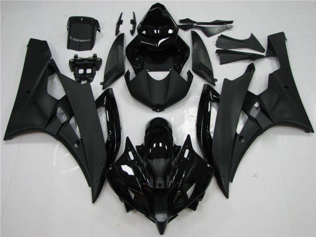 Descuento Carenado Moto Yamaha YZF R6 2006-2007 - Negro Brillante Negro Mate