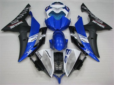 Descuento Carenados Moto Yamaha YZF R6 2008-2016 - Blanco Azul Negro Mate Yamalube