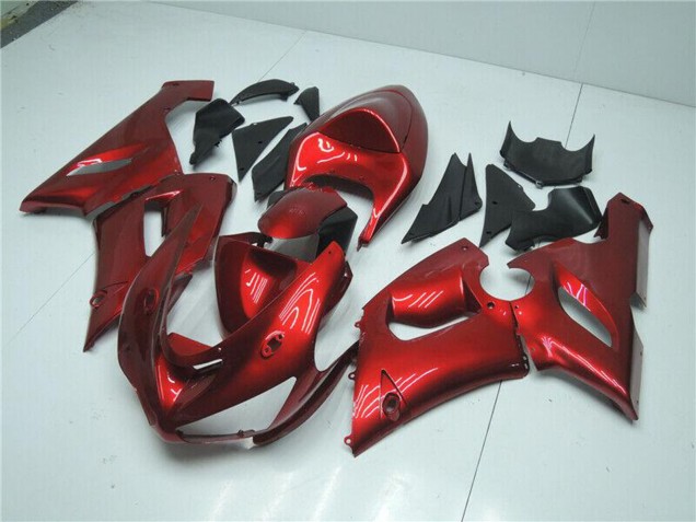 Descuento Carenados Moto Kawasaki ZX6R 2005-2006 - Rojo Caramelo